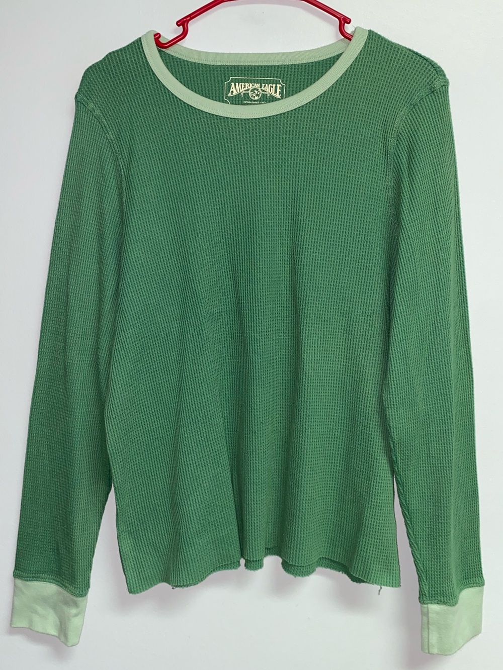 AMERICAN EAGLE VINTAGE WAFFLE KNIT TOP - XL